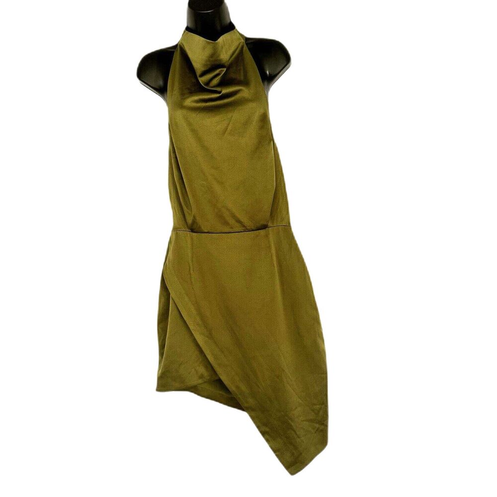 Elliatt  Camo Dress NWT Olive Green High Neck Women’s Mini Size L